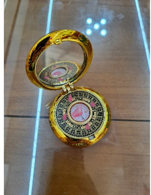 佐運門 水晶自動羅盤, 1個, 折疊開蓋羅盤,過爐開光 淨化 開光 過天師爐引靈氣