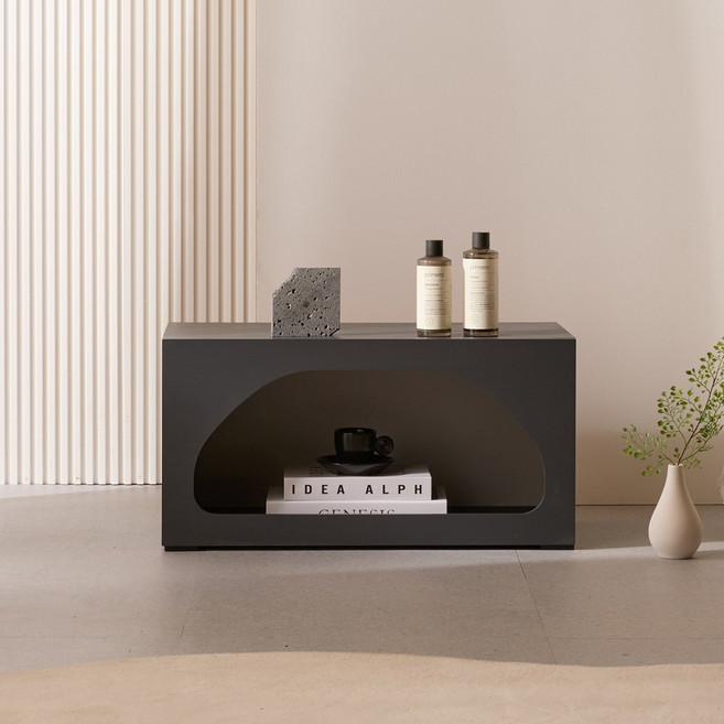 온드 B1타입 다용도 수납장 장식장 틈새장 수납테이블, 그레이