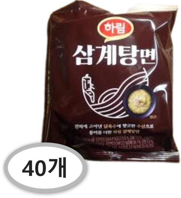 하림 삼계탕면 116g, 40개