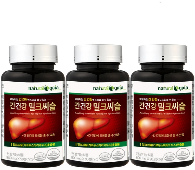 밀크씨슬 밀크시슬 실리마린 실리마린밀크씨슬 간건강 밀크씨슬, 90정, 3개 - 쿠팡