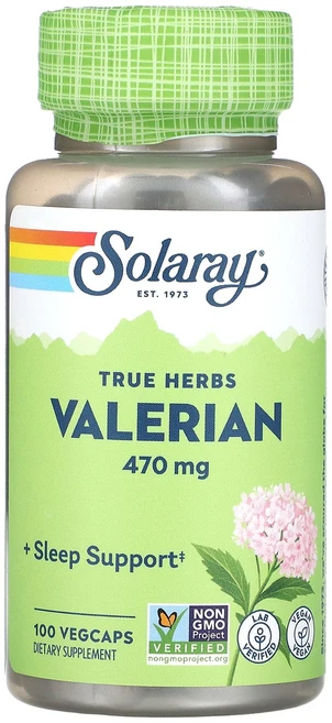 Solaray True Herbs 발레리안 470mg 베지 캡슐 100정, SolarayTrueHerbs발레리안470mg베지캡슐1, 1개 - 쿠팡