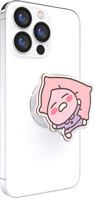 카카오프렌즈 해피투게더 캐릭터 에폭시 톡 그립 홀더 스마트톡 핸드폰 거치대, 베개 어피치, 1개