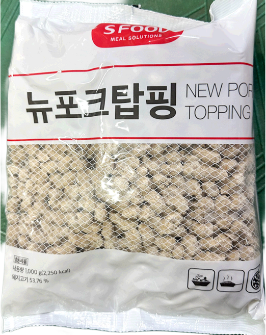 포크토핑 (에쓰푸드 냉동 1K) X5 양식당/도매할인/삼겹살집/고기집/김치찌개용, 5개, 1kg