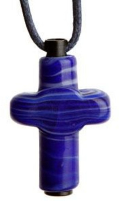 아로마목걸이 십자가 마블 S18 코발트 [사은품]