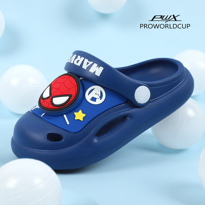 PWX키즈주니어 스파이더맨 포키 샌들 네이비
