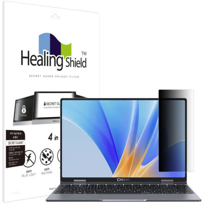 힐링쉴드 Chuwi 미니북 X N100 SNS 메신저 사이드 프라이버시 보안필름, 1개