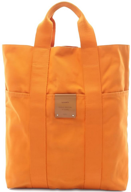 에르메스 중고 2000's 프렌치 페스티벌 익스클루시브 후루토 카바스 캔버스 토트 백