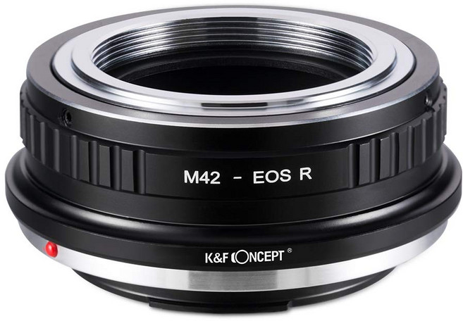 K&F Concept M42 EOS RF 마운트 어댑터 렌즈-Canon R카메라 장착 M42-캐논 무한원