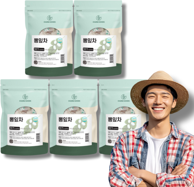 국산 뽕잎차 티백 50입 5팩 대용량 HACCP 식약처인정, 1.2g, 5세트