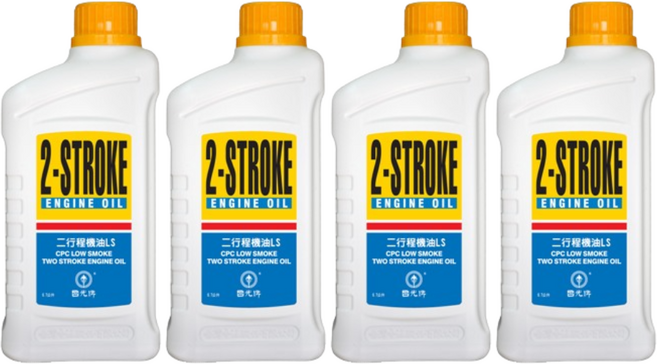 CPC國光牌 二行程機油LS 0.7L 二行程機車專用 低煙配方 引擎潤滑, 4個, LS