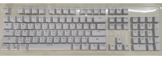 ABS 機械式鍵盤專用注音倉頡鍵帽 鍵帽替換, 白色
