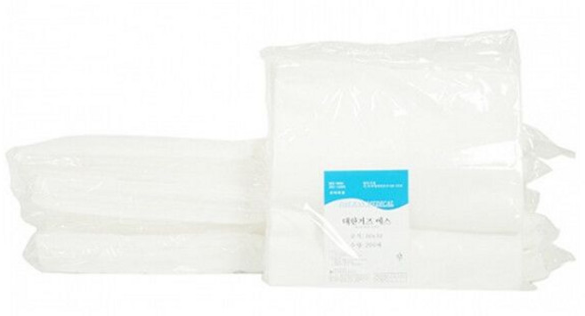 대한위재 절단거즈 22cm x 25cm 200매 - 대한거즈에스, 1개