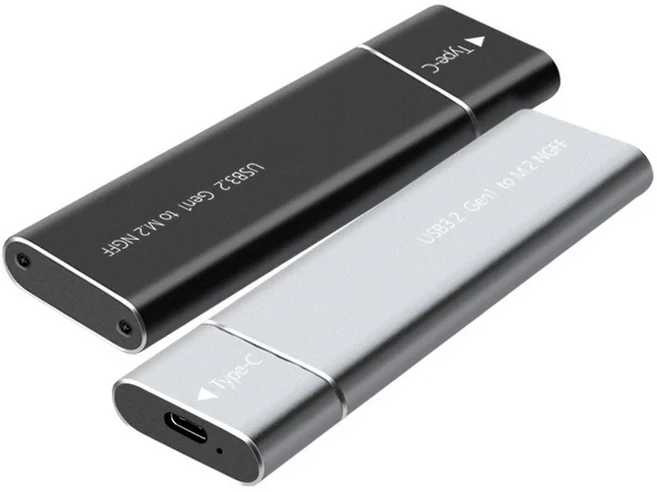 USB3.2 Gen1 Type-C 轉 M.2 NGFF 外接盒, 黑色, 2TB