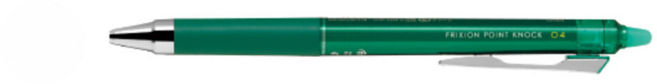 PILOT 百樂 0.4mm 極細 按鍵式 魔擦筆 擦擦筆 可擦原子筆 共8色 LFPK-25S4, 綠, 1支