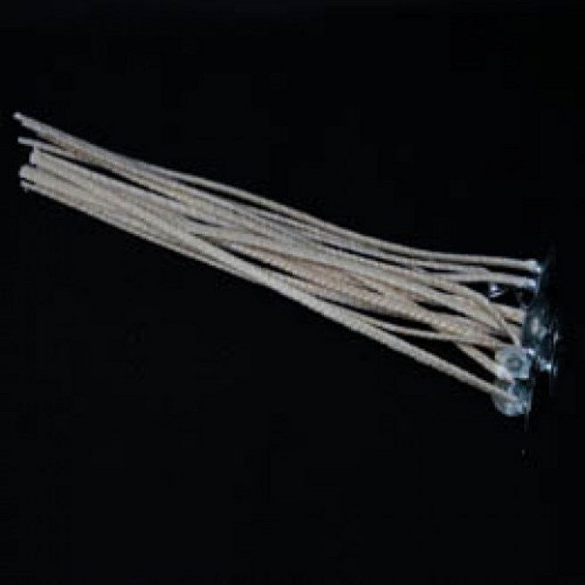 캔들바다 안티스모크 심지 [ 4호 ] 소이왁스 팜왁스용 심지탭 포함 비즈왁스 코팅, 120개