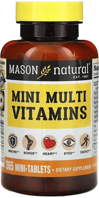 메이슨 내추럴 미니 멀티비타민 종합비타민 철분 함유 365정, 1개 - 쿠팡