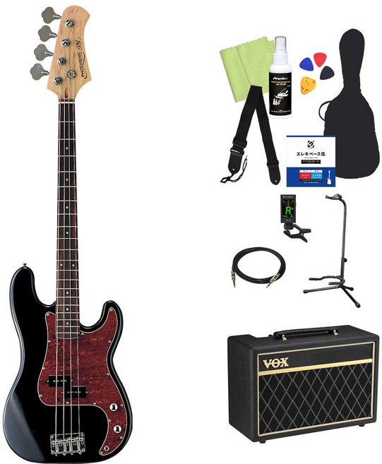 Photogenic PB240 BK [VOX 베이스 초보자 12점 세트 앰프 첨부] 프리시젼 베이스, 1개