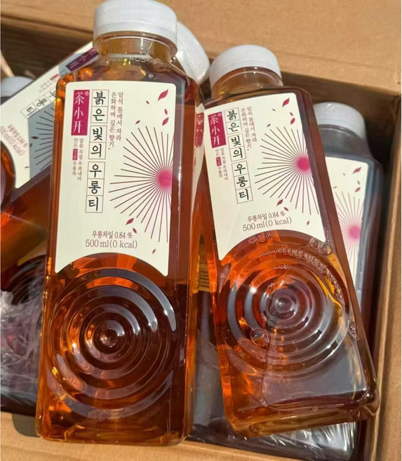 <자매중국식품> wulongcha 차쇼카이 우롱차 우룽차 우룽티 붉은빛의우롱티 0칼로리, 1개, 500ml