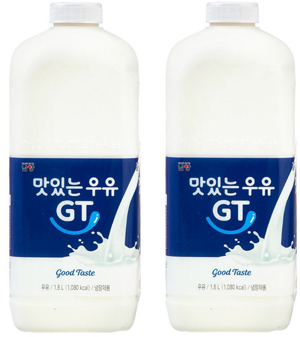 남양 맛있는우유 GT, 2개, 1.8L