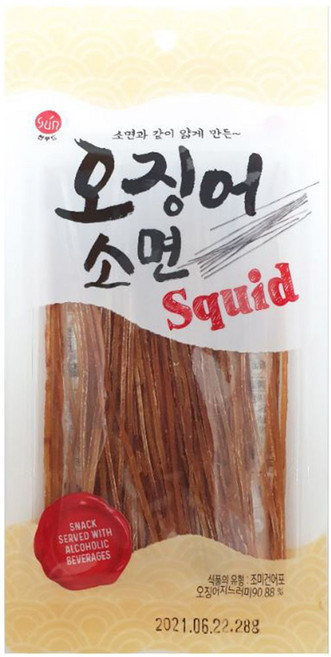 썬푸드 오징어소면28g 30봉지, 30개, 28g