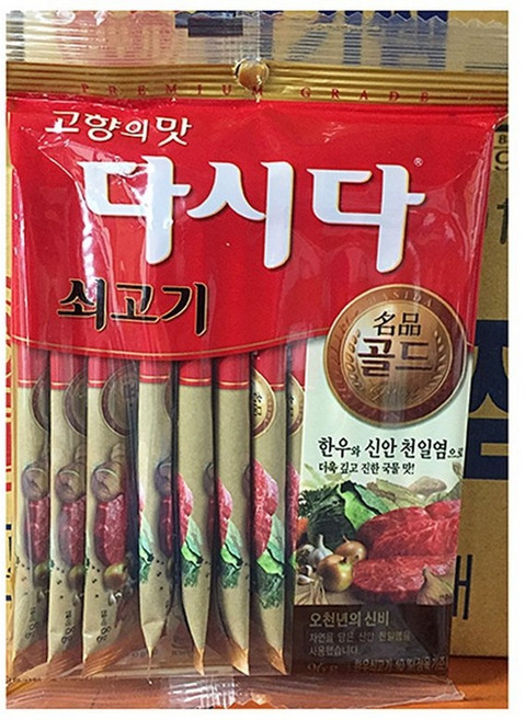 일회용 쇠고기다시다 골드 백설 12TX4, 4개, 8g