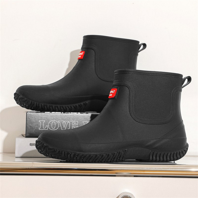 YANGTA 남성 여성 방수 레인부츠 경량 미끄럼 방지 낚시부츠