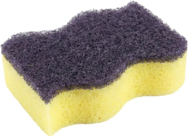 키크론 일본 양면 스펀지 수세미, 퍼플, 1개