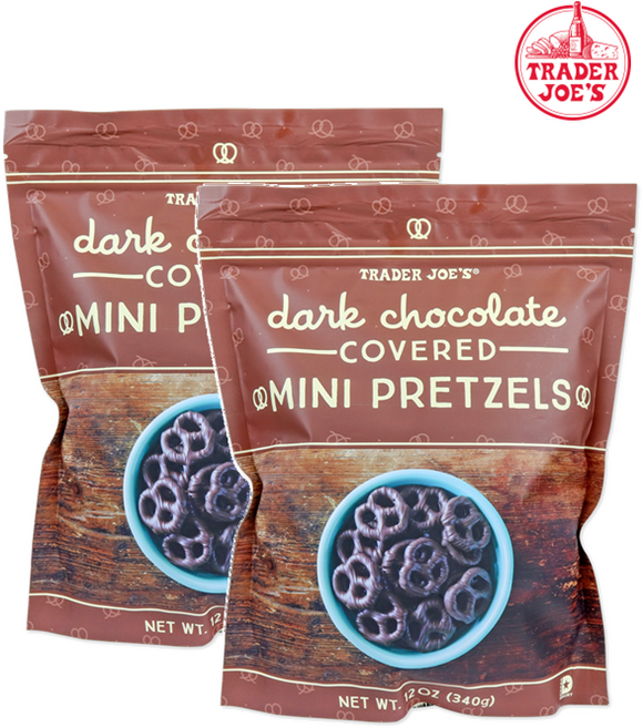트레이더조 다크 초콜릿 커버드 미니 프레즐 340g 2개