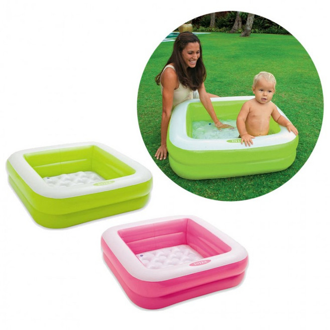 인텍스 미니풀장 소형 베란다풀장 85X85 어린이 아동 유아 풀장 강아지 수영장, 그린, 1개