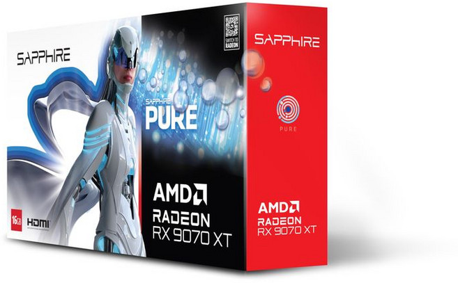 SAPPHIRE PURE Radeon RX 9070 XT GAMING OC 16GB 그래픽 보드 11348-02-20G VD8984