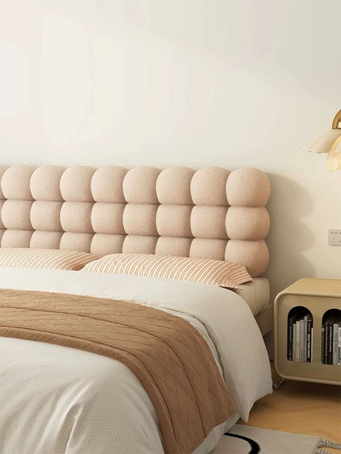 침대 헤드 쿠션 라움스튜디오 침대 제이라이프 덮개, 타이디 원형-카페라떼색