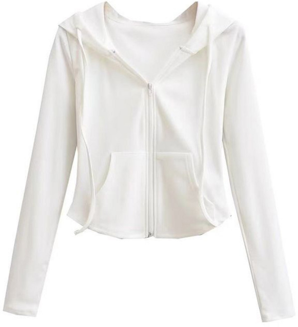 LADYSHARE 韓版經典運動連帽短版外套