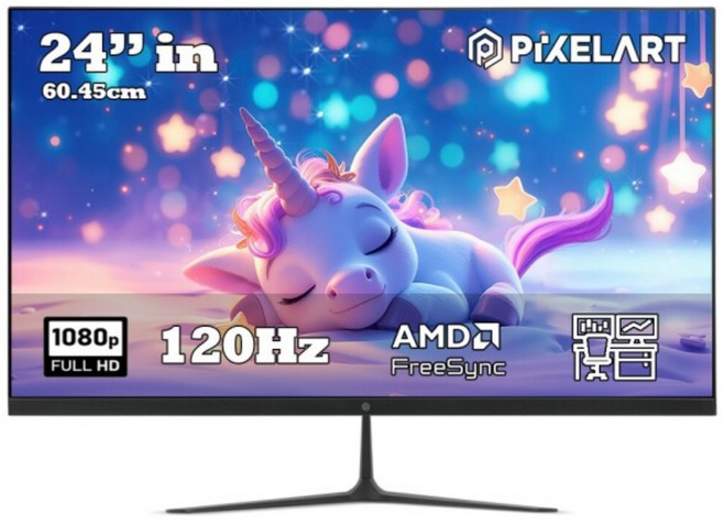 픽셀아트 PIXELART PA2441F 아이케어 120HZ 24인치 모니터 무결점, 60.45cm