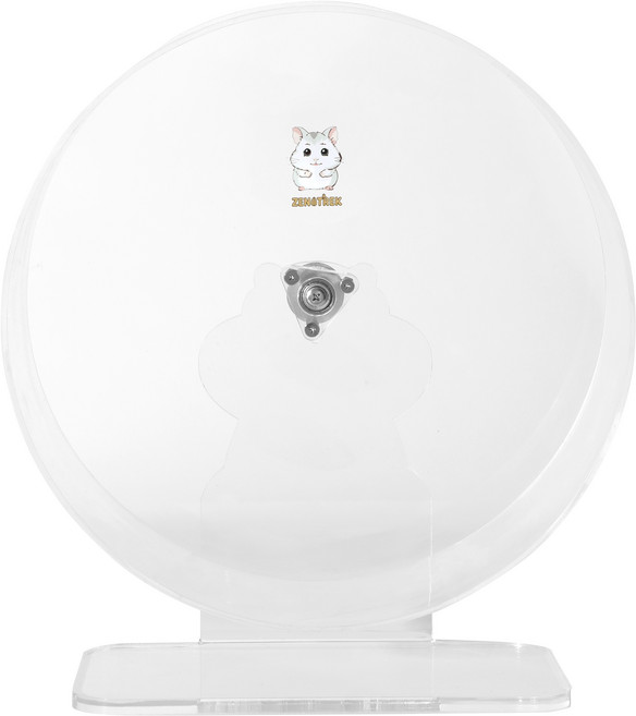 ZENOTREK 햄스터 고슴도치 소동물 심플리 러너 휠 무소음 쳇바퀴 26cm 30cm, 1개, 투명