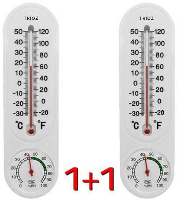 결로방지 플라스틱 온도계 습도계 섭씨 영하 30~영상50도까지 측정, 1개, 1개