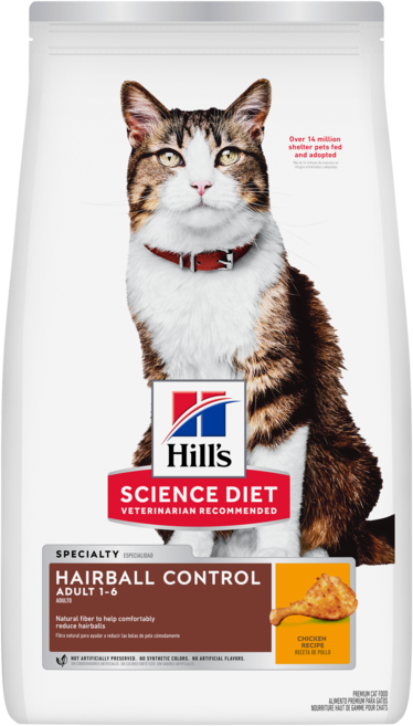 Hill's Science Diet 希爾思科學飲食 毛球控制 成貓 1-6歲 獸醫推薦, 7.03kg, 1個, HAIRBALL CONTROL