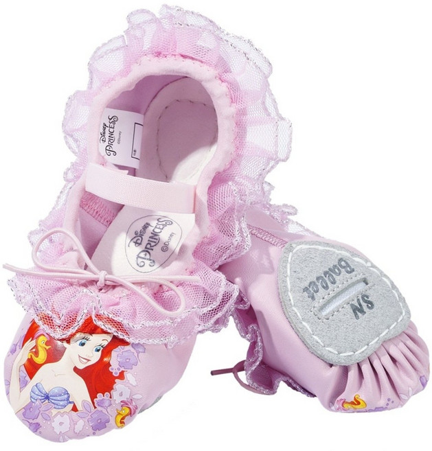SNC 디즈니 유아동 여아 레이스 발레슈즈 [인어공주]
