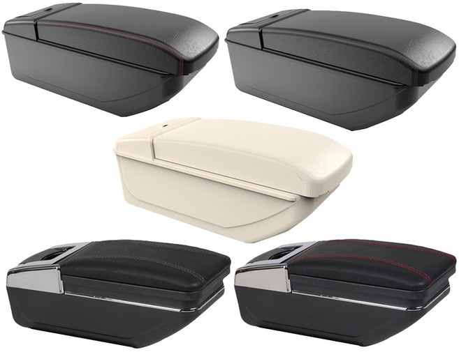 SMN 도매짱 차량용 멀티 콘솔 수납공간 컵홀더 팔걸이 자동차용품, D.블랙스티치