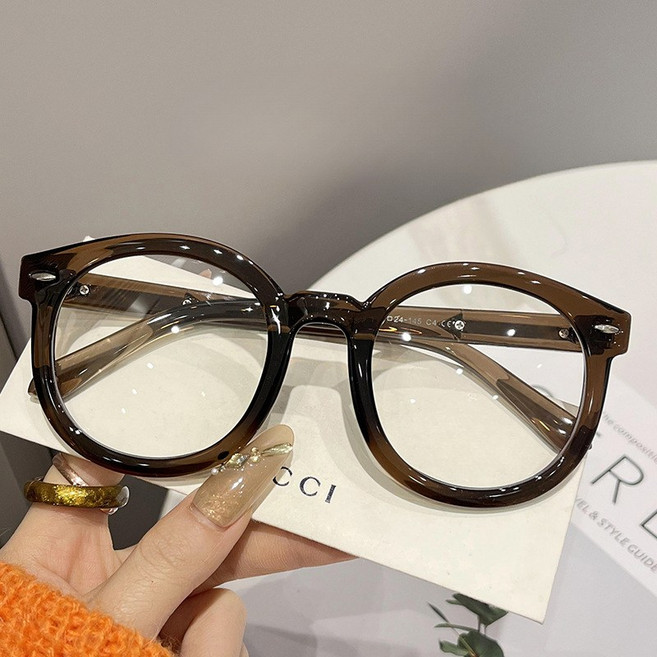 FEISEDY UV400 블루라이트차트 오버사이즈 라운드 선글라스 남여공용 Q0005