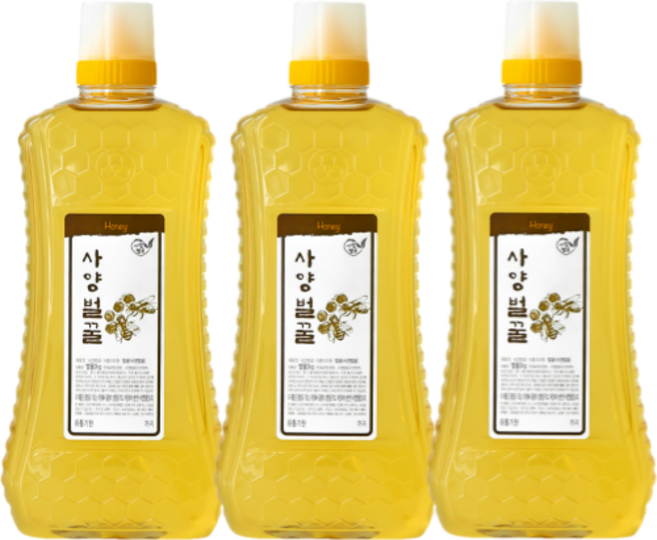 국내산 사양벌꿀 대용량 업소용 사양꿀, 2kg, 3개
