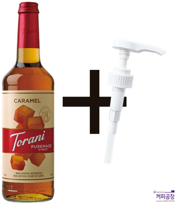 토라니 퓨어메이드 카라멜 시럽 펌프세트 750ml, 1개