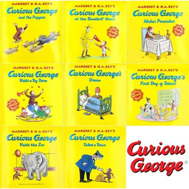 Curious George 호기심 많은 조지 영어 그림책 AR 2점대 3점대 유아 초등 저학년 원서 (8종 택1), F