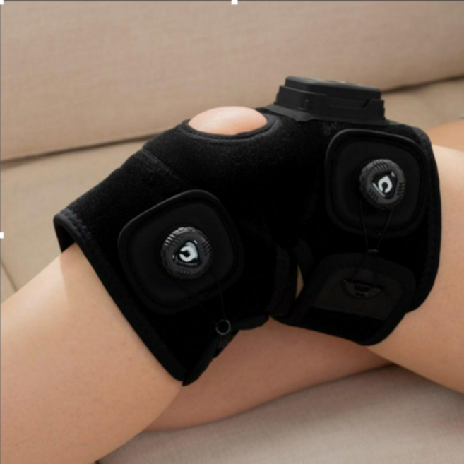 큐어리 무릎 저주파 EMS 의료기기 마사지기 안마기 자극 통증 치료 관절 보호대 (패드+리모컨)