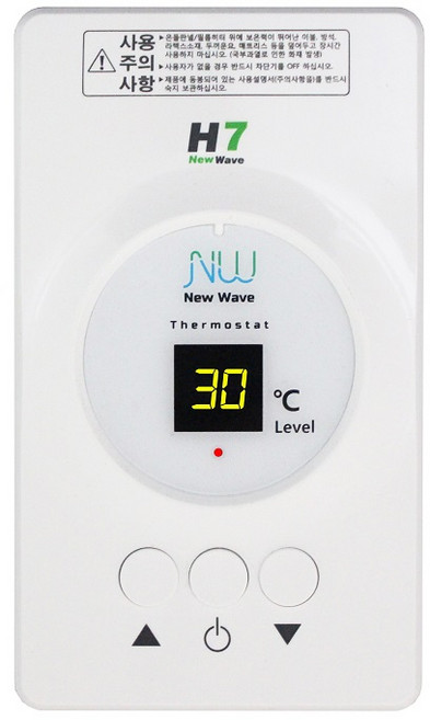 써브텍 H7 4KW 노출형 온도조절기 필름난방 전기난방 조절기 대중성, 리모컨없음, 조절기+온도센서+파워코드