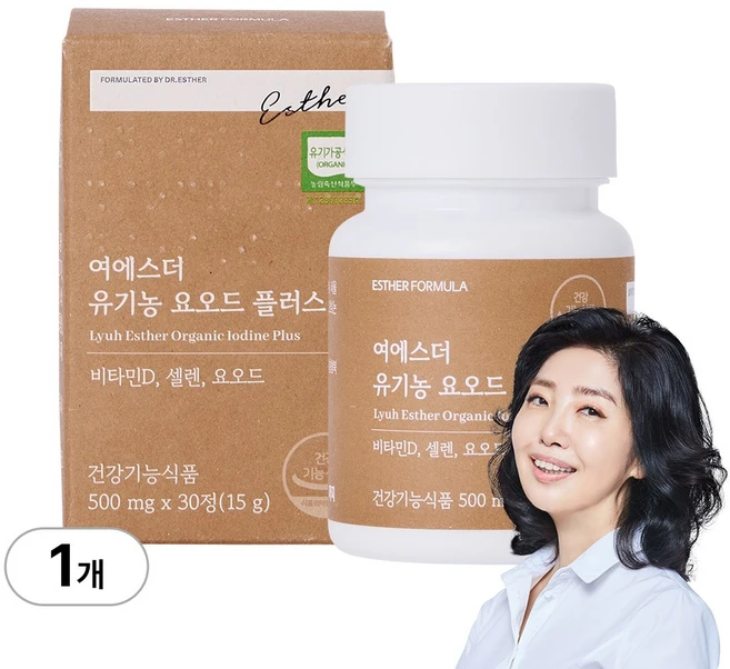 [본사직영] 여에스더 유기농 요오드 플러스 국민영양 프로젝트, 1개, 30정 - 쿠팡