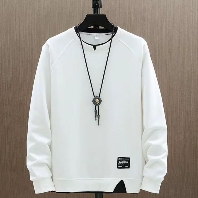 NUNUHANA 남성 봄가을 라운드티 긴팔 루즈핏 맨투맨