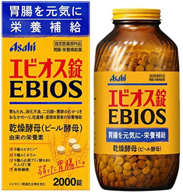 [코코마이] 아사히 에비오스 맥주효모, 2000정, 3개