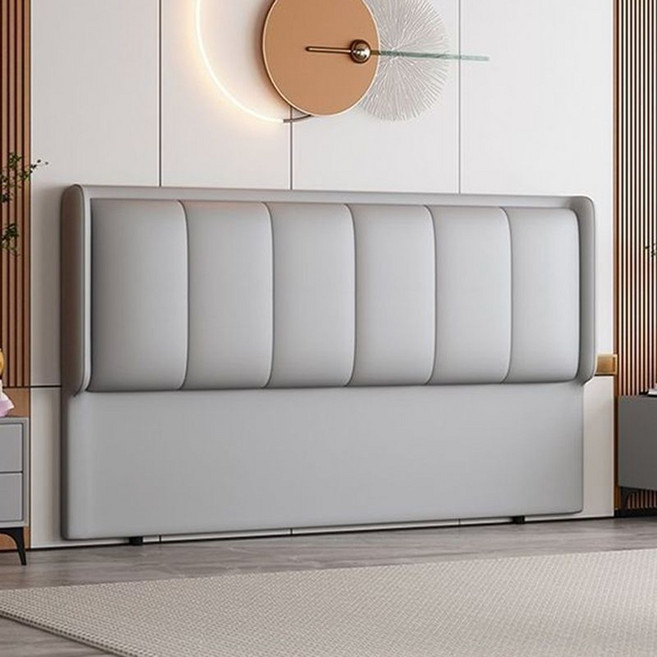 모던 심플 침대 헤드보드 싱글/슈퍼 싱글/더블/퀸 치수 침대헤드선반, 연회색