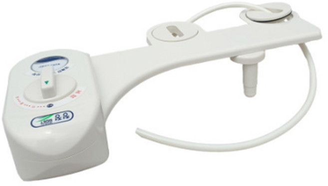 [홈쇼핑정품!화장실 필수품!]현대비데 냉수전용 기계식/수압식 비데/원버튼, 화이트