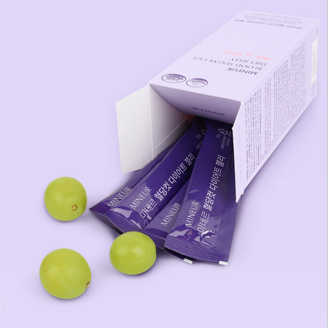 미네르 혈당컷 다이어트 젤리 (의사가 성분배합 / 청포도맛 / 가르시니아 / 식이섬유 / 체지방 감소 / 식후 혈당 억제), 1개, 350g